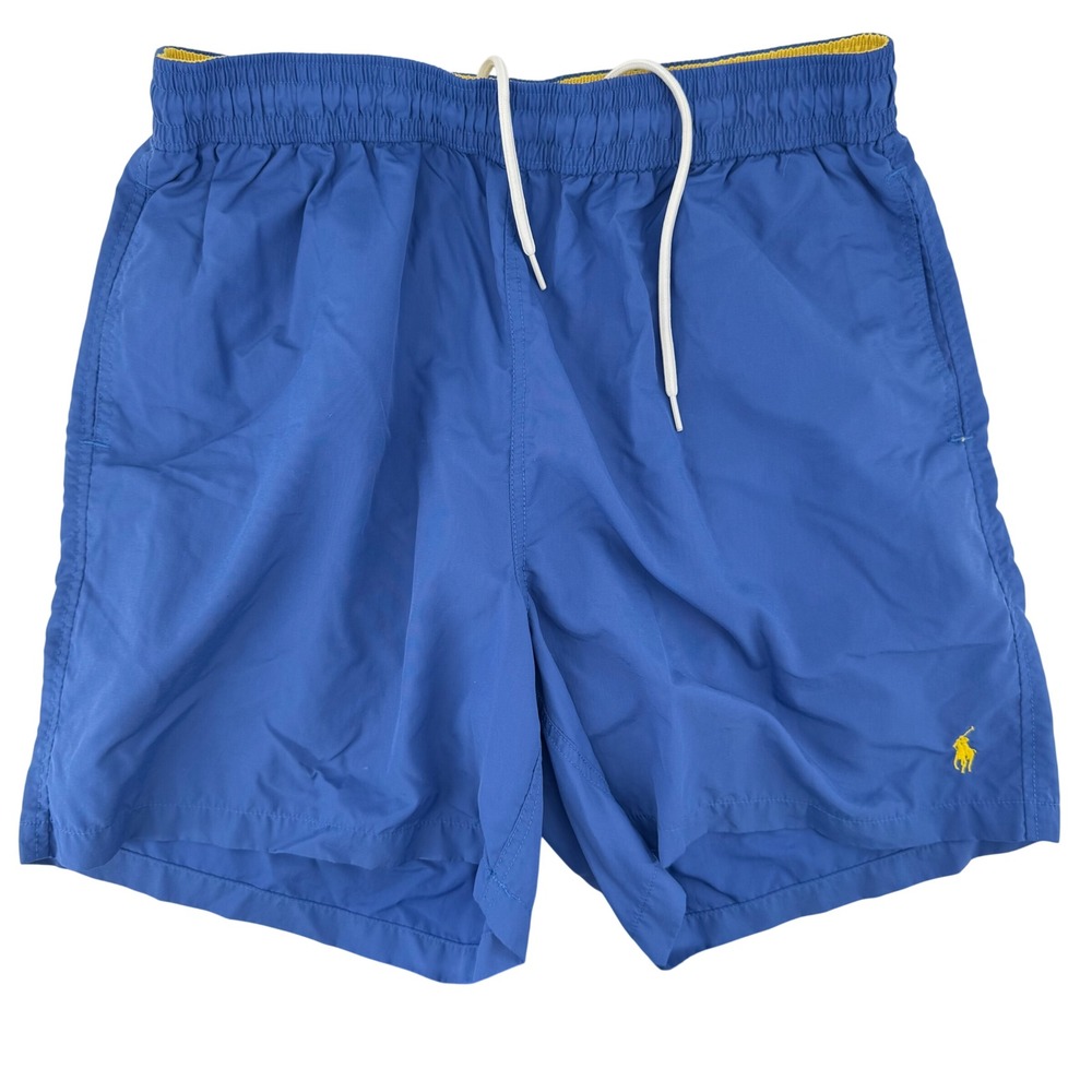 Polo Ralph Lauren Mens Royal Blue Swim Shorts Yellow Pony XL RN41381